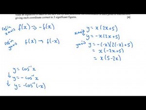 OCR C3 June 2016 q7iii - A Level - Combined Transformations