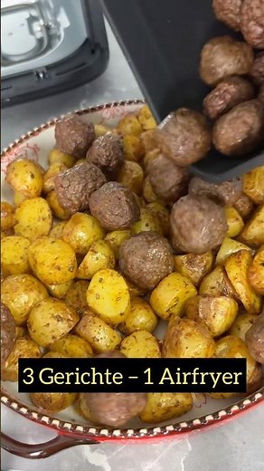 3 Gerichte im Airfryer #ayazkitchen #shorts #airfryerrezepte #airfryer #schnellerezepte #rezept