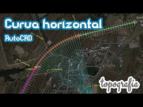 Cálculo de Curvas Horizontales y Dibujo / topografía / clases online
