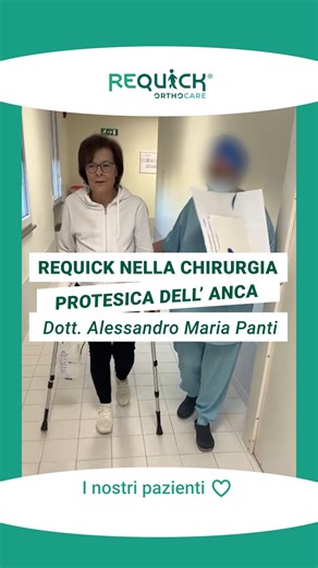 Maria Angela si è sottoposta ad un intervento di protesi all'anca del Dottor Alessandro Panti. Grazie alla Chirurgia Mininvasiva e al protocollo REQUICK®, ha avuto un Recupero Rapido e ha minimizzato il rischio di complicazioni. È tornata a muoversi liberamente, godendo appieno le sue attività quotidiane 😉 | Orthocare stp - Specialisti in Ortopedia