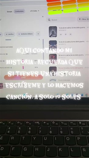 🎵 ¡Convierte tus emociones en música! 🎶 ¿Tienes una historia que merece ser escuchada? 💔💖 ¿Quieres sorprender a alguien con una dedicatoria única? ¿O simplemente expresar tu estado de ánimo en una canción creada solo para ti? 🎧 Yo la hago realidad. Cuéntame tu historia, tus sentimientos o tu mensaje, y crearé una canción personalizada con letra, voz y producción profesional. Perfecta para regalar, recordar o simplemente sentir. ✨ Amor, desamor, orgullo, alegría, nostalgia... Sea cual sea tu