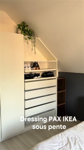 Installer un dressing IKEA PAX sous pente : nos astuces