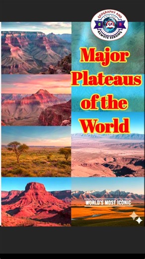 Major Plateaus of the world 🌎 #shorts