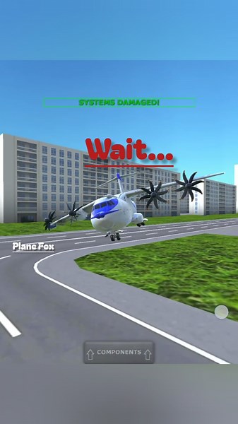 High-speed crash landing!😱✈️