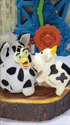 Furby vs MooGoo: The Ultimate Cow Print Challenge! 🐄🤣