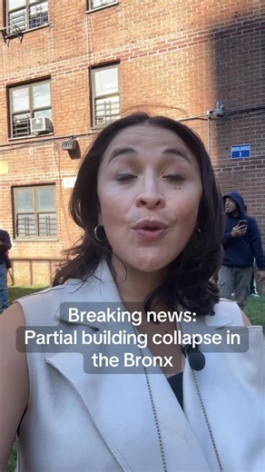 Breaking news: #NYCHA building in the Mott Haven section of the #Bronx, partially collapses, after residents describe hearing an explosion 💥. NYCHA reports that there are no injuries. @nbcnewyork | Melissa Colorado