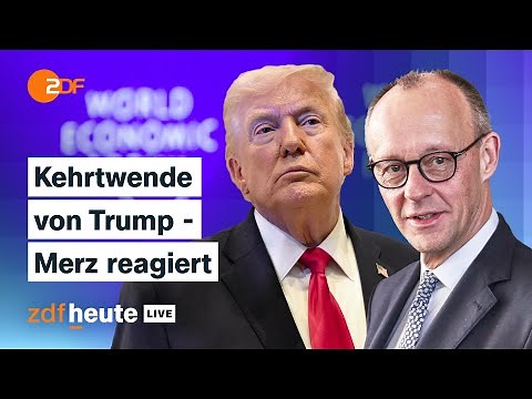 Greenland: Trump lifts tariffs – how Chancellor Merz reacts | ZDFheute live with the speech