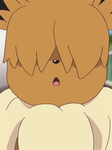 Eevee's Snack Struggle with Houndour in Pokémon