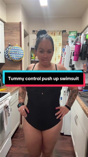 The only bathing suit with a true push up bra AND tummy control #onepiece #bathingsuit #swimsuit #pushupbra #tummycontrol