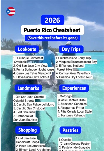 Puerto Rico trip tips Cheat Sheet — Essential Puerto Rico travel tips