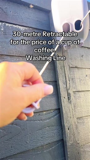 This 30m retractable washing line! #washingline #retractablewashingline #doublewashingline #tiktokmademebuvit