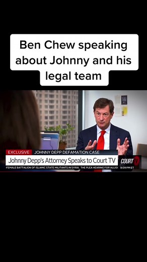 Ben Chew paying credit to Johnny and his colleagues #waynedennison #jessicamyers #johnnydepp #courttv #ChanleyPainter #deppvheard