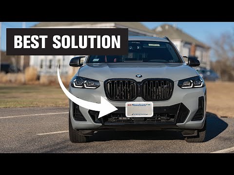 The only way to run a front plate on your BMW