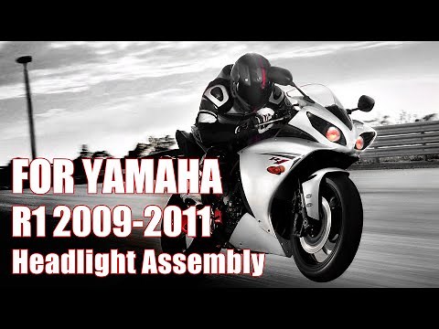 KT LED Demon Eye HID Projector Headlight Assembly For Yamaha R1 2009-2011