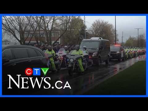 Thousands gather at funeral service for OPP Officer Brandon Malcolm