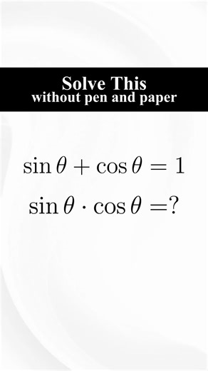 Solve this without pen and paper . . #calculus #math