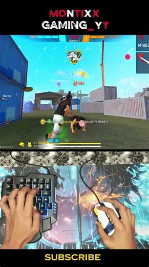mastering free fire: keyboard and mouse gameplay with handcam