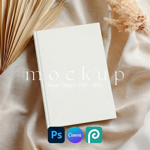 Hardcover Journal Matte, Notebook Planner Mockup, Diary Mockup, Cook Book Mockup, Printify Journal Smart Object PSD - Etsy