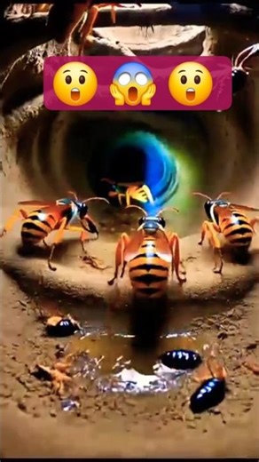 Exploring wesp nest from inside 🐝