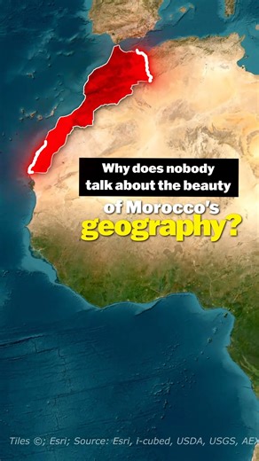 48K views · 378 reactions | The stunning geography of Morocco #shorts #Africa #geography #Travel #Nature #Desert #Mountains #Ocean #Africa #Beauty #Adventure | Worldatlas.com | Facebook
