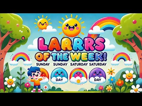 Days of the Week Song | Preschool Learning Video