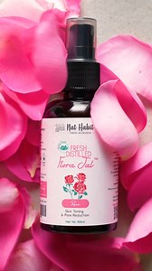 65K views · 11 reactions | Crafted from the finest rose petals, this Pure Gulab Flora Jal is a powerful toner and hydrator that delivers long-lasting freshness. Thanks to the natural cooling properties of roses, it perfectly balances, revives and repairs your skin from within!  #natural #skincare #rose #florajal #skincaretips #nathabit #ekdumtaaza | Nat Habit | Facebook