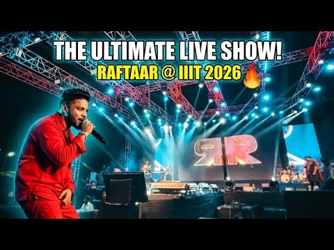 RAFTAAR Live Performance 2026 | Technovate 7.0 Raftaar Live | IIIT Naya Raipur | Tushar Sahu Vlogs