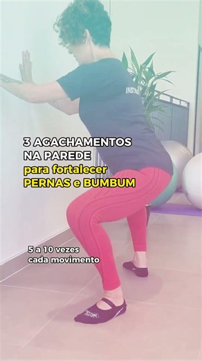 Pilates na parede FORTALECER glúteos e pernas | 3 EXERCÍCIOS