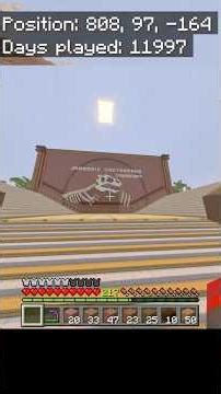 Bedrock Survival Realm Build Progress: 5 more upper walls done #minecraft #survival #bedrock #realm