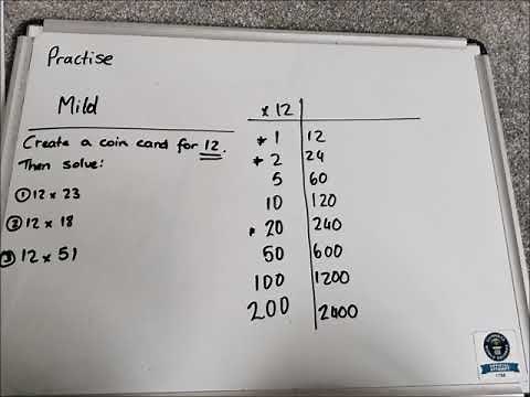 How to use a "Coin Card" as a multiplication strategy