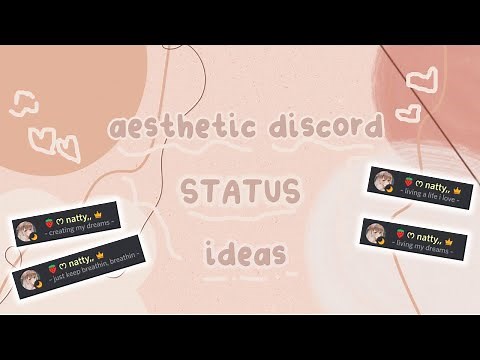 🌱 ; cute goth/aesthetic statuses for discord