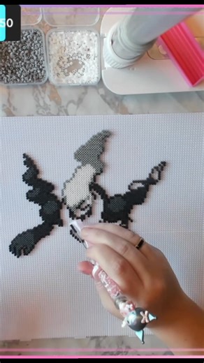 Darkrai Commission #pokemon #darkrai #commission #pixelart #tiktok #crafts #art | Karen Jonine Sørensen