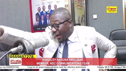 1.4K views · 18 reactions | President Mahama has no power to remove the Chief Justice—he has nothing to do with it! – NDC communicator clears the air #EpaHoaDaben #HappyGhana | Happy 98.9 FM | Facebook