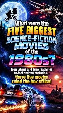 Top 5 Highest-Grossing Sci-Fi Movies of the 1980s! 🚀 #filmflashbacks #movie #classicmovies