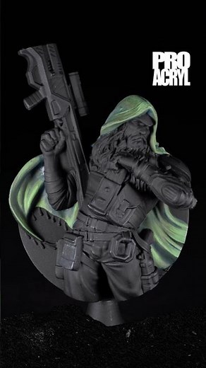 How to Paint a Green Cloak Using PRO Acryl!