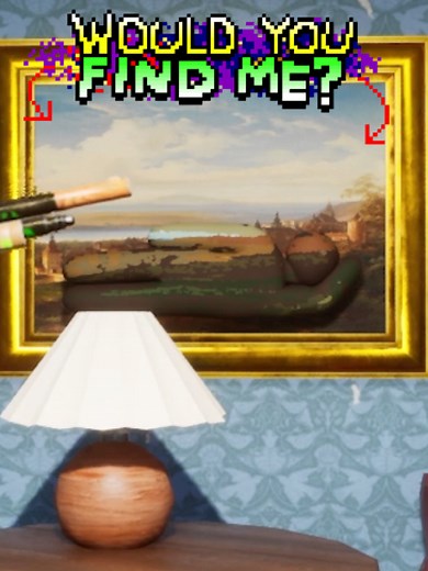 Would you find me? 🔍 (be honest) #gamingontiktok #mecchachameleon #prophunt #roblox #funny #fyp #art #drawing Game is MECCHA CHAMELEON!