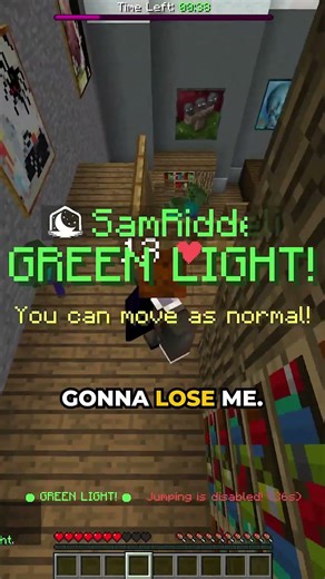 Minecraft But It’s Red Light Green Light #minecraft #minecraftshorts