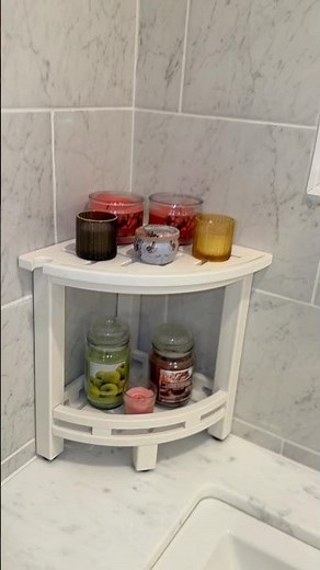 KALUMOON Corner Shower Stool / Storage Shelf HDPE Waterproof