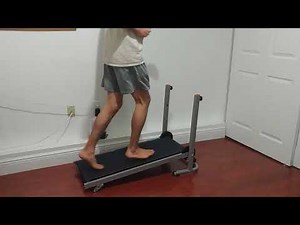 Walking and Jogging on Manual Treadmill Without Handles