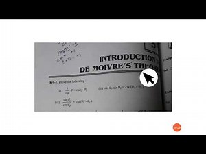 Bca 3rd sem #DE MOIVRE'S Theorem