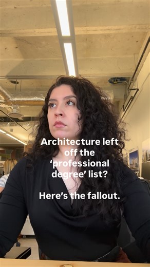 Gabriella Bermea | First-Gen Architect | Leadership Voice on Instagram: "Quick breakdown of the Department of Education’s proposed reclassification—because it hits architecture and a lot of other fields hard. They’re not invalidating degrees. They’re not touching licensure. What they are doing is deciding which graduate programs count as ‘professional’ for higher federal loan limits. Medicine, Law, Pharmacy—those stay ‘professional’ with access to about $200k in loans. Architecture, nursing, edu