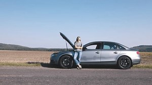 Young Woman Leaning On Broken Car Stock Footage Video (100% Royalty-free) 1109623719 | Shutterstock