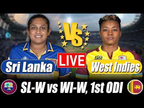 Sri Lanka Women vs West Indies Women Score | SL W vs WI W 1st ODI Score Commentary
