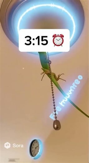 Watch How This Lizard Stops Time! #sora2 #funny