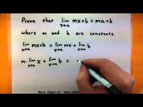 Calculus - Use the limit laws to find the limit of a line