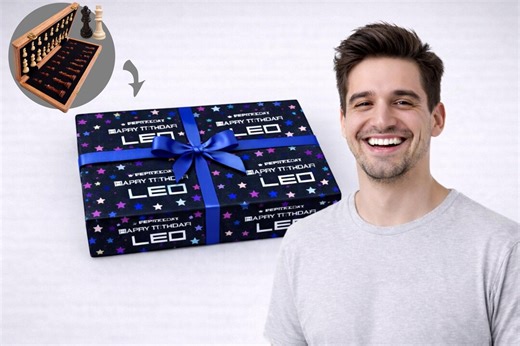 15 Inch Professional Chess Set Gift, Custom Name Birthday Wrapping, Non Magnetic - Etsy