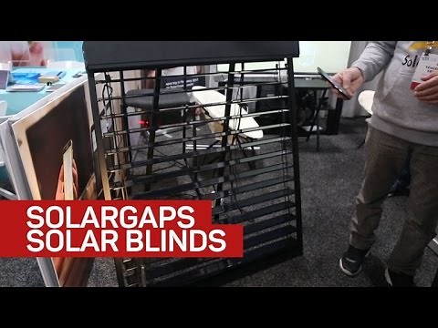 Put your blinds to good use with the solar powered SolarGaps