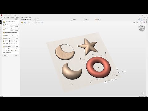 How to model a round shape in Aspire in Vectric software | Modeling Tools | V12 Tutorials