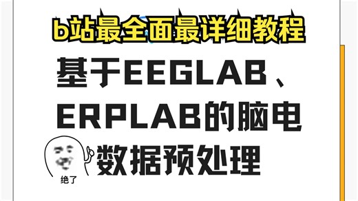 基于EEGLAB，ERPLAB的脑电数据预处理