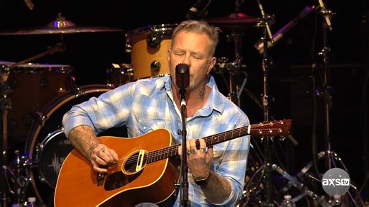 927K views · 15K reactions | James Hetfield pays tribute to Eddie Money with this emotional performance of "Baby Hold On". | AXS TV | Facebook